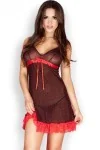 Babydoll & String Schwarz/Rot Cr3170 von Chilirose kaufen - Fesselliebe