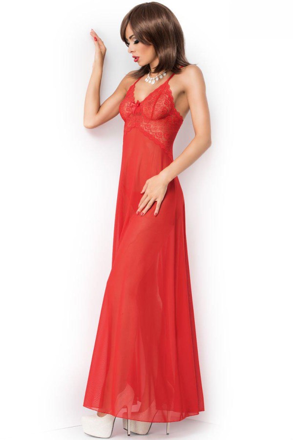 Langes Babydoll CR3883 rot von Chilirose kaufen | Fesselliebe