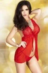 Babydoll & String Cr3193 Rot von Chilirose kaufen - Fesselliebe