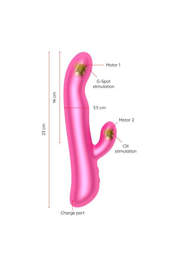 Oslo Vibration & Rotation Rosa - mit kostenloser App von Oninder kaufen | Fesselliebe