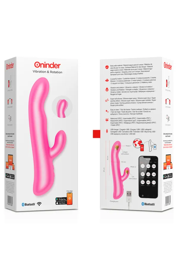 Oslo Vibration & Rotation Rosa - mit Kostenloser App von Oninder kaufen - Fesselliebe