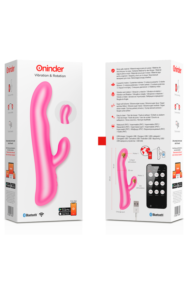 Oslo Vibration & Rotation Rosa - mit kostenloser App von Oninder kaufen | Fesselliebe