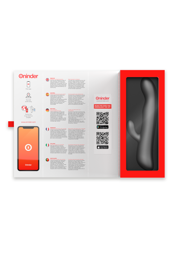 Oslo Vibration & Rotation Schwarz - mit kostenloser App von Oninder kaufen | Fesselliebe