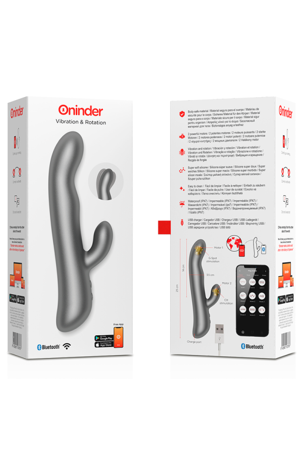 Oslo Vibration & Rotation Schwarz - mit kostenloser App von Oninder kaufen | Fesselliebe