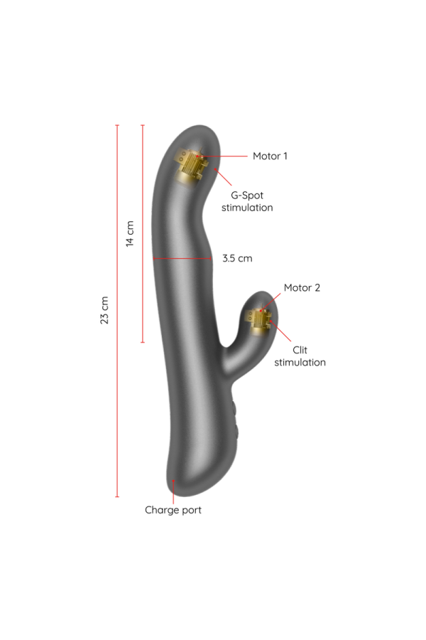 Oslo Vibration & Rotation Schwarz - mit kostenloser App von Oninder kaufen | Fesselliebe