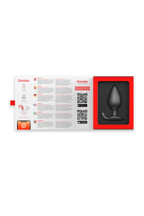 Rio Plug Anal Vibrator Schwarz - mit Kostenloser App von Oninder kaufen - Fesselliebe