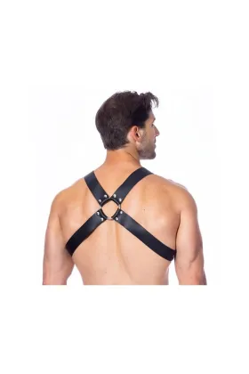 Verstellbarer Lederharness mit Schnallen von Bondage Play