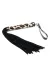 Flogger Schwarz Leopard 35 Cm von Bondage Play