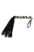 Flogger Schwarz Leopard 35 Cm von Bondage Play