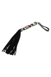 Flogger Schwarz Leopard 35 Cm von Bondage Play kaufen - Fesselliebe