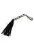 Flogger Schwarz Leopard 35 Cm von Bondage Play