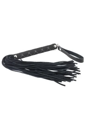 Lederpeitsche Schwarz 35 cm von Bondage Play