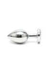 Buttplug Aus Plattiertem Stahl Kristall Herz Transparent von Bondage Play kaufen - Fesselliebe