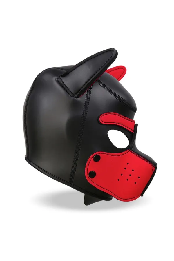 Hound Dog Hound mit Abnehmbarem Maulkorb, Neopren, Schwarz/Rot, Einheitsgrösse von Intoyou Bdsm Line kaufen - Fesselliebe