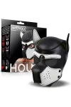 Hound Hundehaube Aus Neopren mit Abnehmbarem Maulkorb, Weiss/Schwarz, Einheitsgrösse von Intoyou Bdsm Line kaufen - Fesselliebe