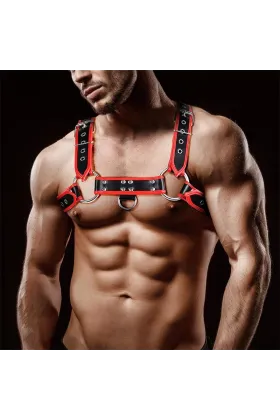 Odiseo Brust-Bondage-Harness für Männer aus veganem Leder von Intoyou Bdsm Line