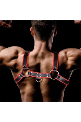 Odiseo Brust-Bondage-Harness für Männer aus veganem Leder von Intoyou Bdsm Line