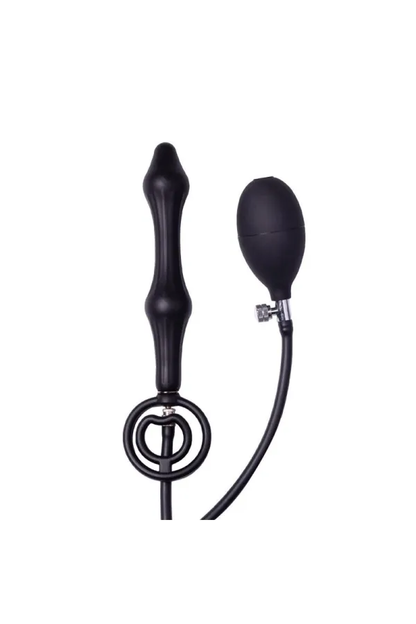 Aufblasbarer Analplug mit Doppelballon und Pumpe von Latex Play kaufen - Fesselliebe