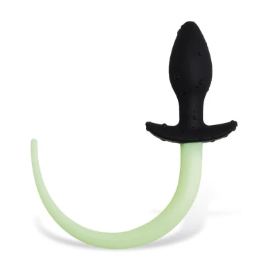 Im Dunkeln leuchtender Hundeschwanz-Po Plug von Intoyou Shining Line kaufen | Fesselliebe