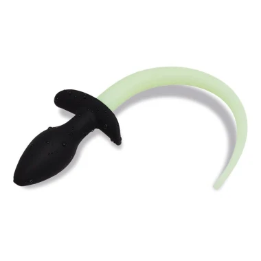 Im Dunkeln leuchtender Hundeschwanz-Po Plug von Intoyou Shining Line kaufen | Fesselliebe