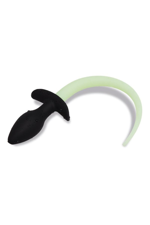 Im Dunkeln leuchtender Hundeschwanz-Po Plug von Intoyou Shining Line kaufen | Fesselliebe