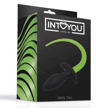 Im Dunkeln leuchtender Hundeschwanz-Po Plug von Intoyou Shining Line kaufen | Fesselliebe