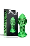 Glow in The Dark Glass Butt Plug von Intoyou Shining Line kaufen - Fesselliebe