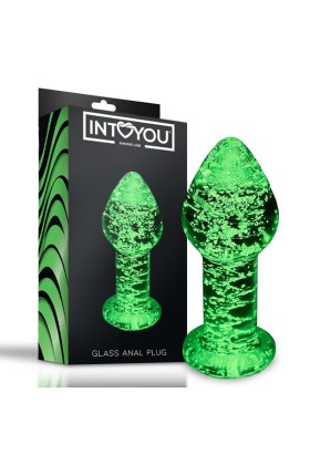 Im Dunkeln leuchtender Analplug aus Glas von Intoyou Shining Line kaufen | Fesselliebe