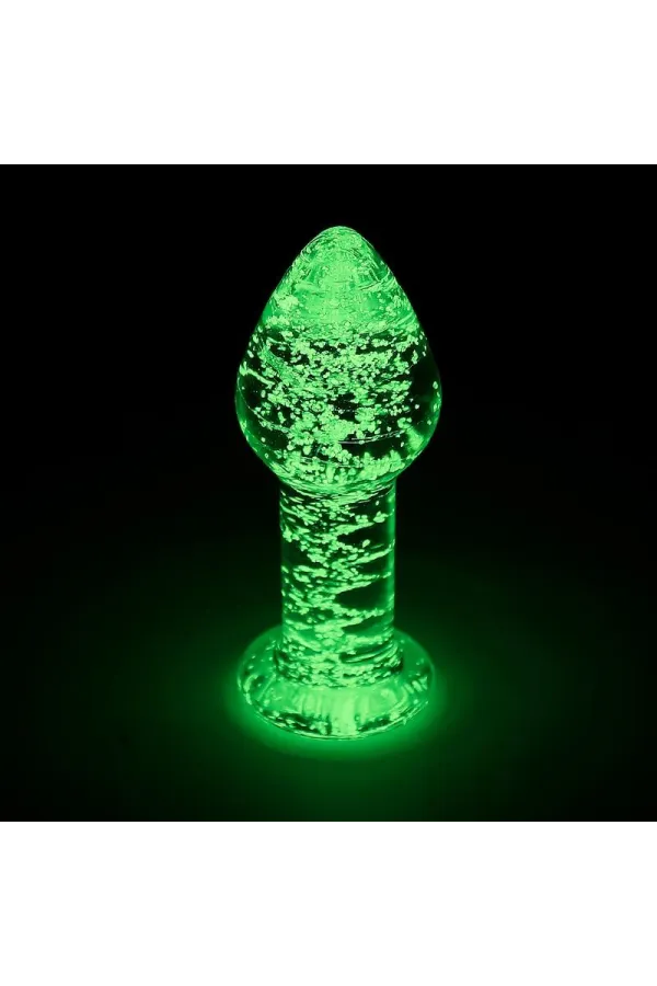 Glow in The Dark Glass Butt Plug von Intoyou Shining Line kaufen - Fesselliebe