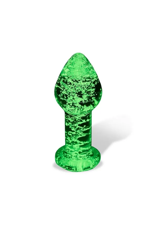 Glow in The Dark Glass Butt Plug von Intoyou Shining Line kaufen - Fesselliebe