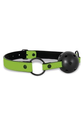 Im Dunkeln leuchtender atmungsaktiver Ballknebel von Intoyou Shining Line kaufen | Fesselliebe