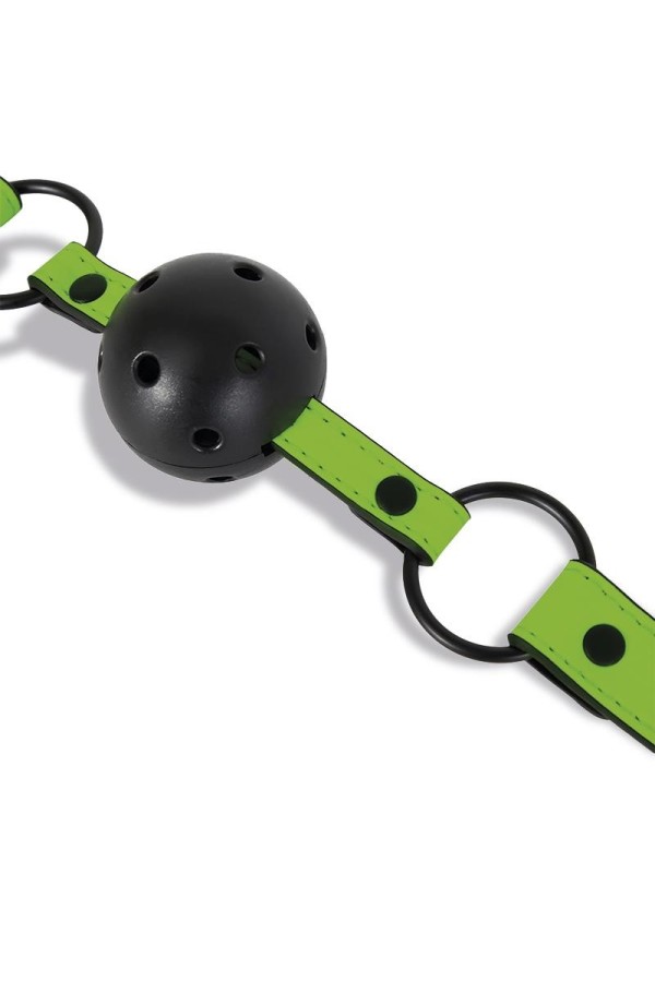 Im Dunkeln leuchtender atmungsaktiver Ballknebel von Intoyou Shining Line kaufen | Fesselliebe