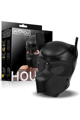 Hound Neopren Dog Hound Abnehmbarer Maulkorb Schwarz Einheitsgröße von Intoyou Bdsm Line