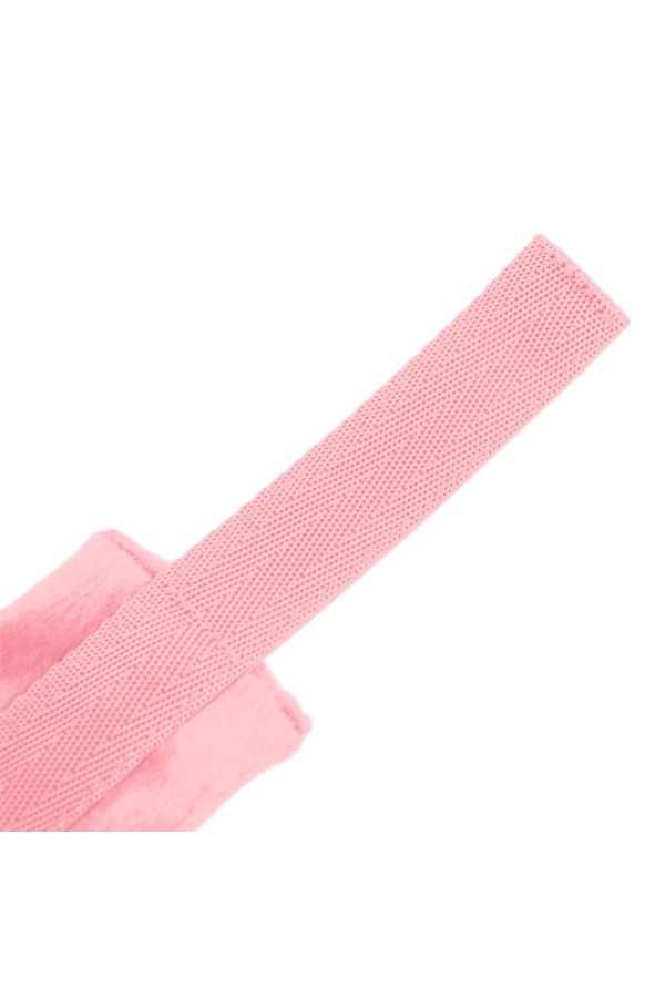 Handschellen mit Klettverschluss und langem Fell Rosa von Intoyou Bdsm Line kaufen | Fesselliebe