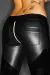 Schwarze Wetlook-Hose F115 von Noir Handmade Immoral Kollektion