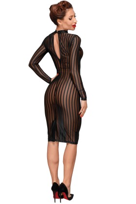 Klassisches Kleid aus Weichem und Elastischen Tüll F182 von Noir Handmade Decadence Collection kaufen | Fesselliebe