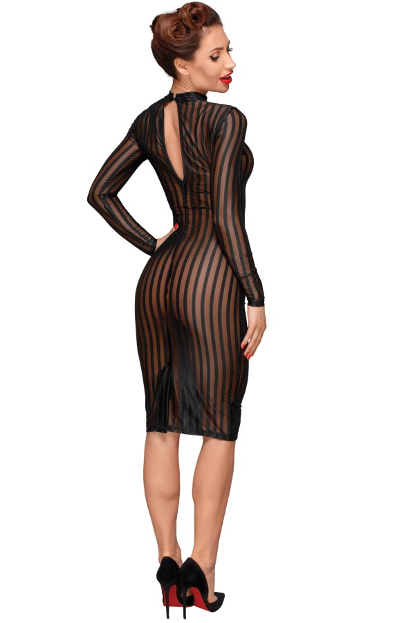Klassisches Kleid aus Weichem und Elastischen Tüll F182 von Noir Handmade Decadence Collection kaufen | Fesselliebe