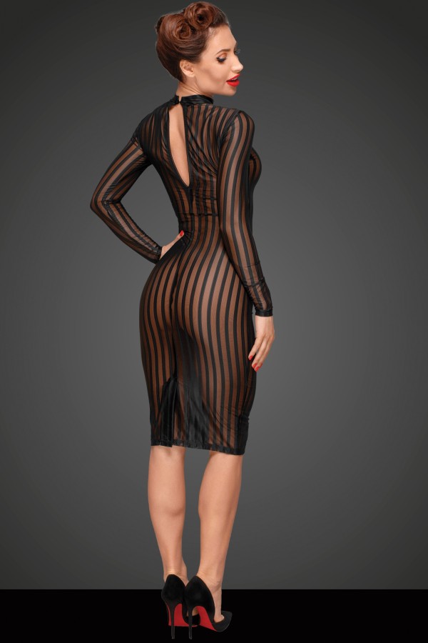 Klassisches Kleid aus Weichem und Elastischen Tüll F182 von Noir Handmade Decadence Collection kaufen | Fesselliebe
