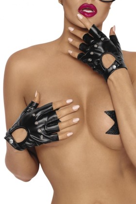 Kurzer Powerwetlook Handschuh F264 von Noir Handmade Fucking Fabulous Collection kaufen | Fesselliebe