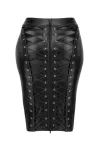 Schwarzer Rock Aus Powerwetlook F273 von Noir Handmade Curve Collection kaufen - Fesselliebe