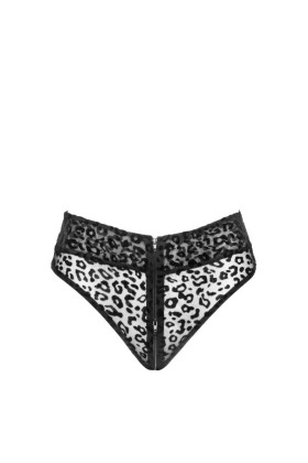 F290 Panty aus Leopardenflock mit Reißverschluss von Noir Handmade kaufen | Fesselliebe