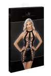 Powerwetlook Kleid mit Doppelter Schnürung Vorne F291 von Noir Handmade kaufen - Fesselliebe