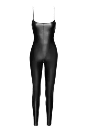 F316 Wetlook Catsuit Ouvert von Noir Handmade