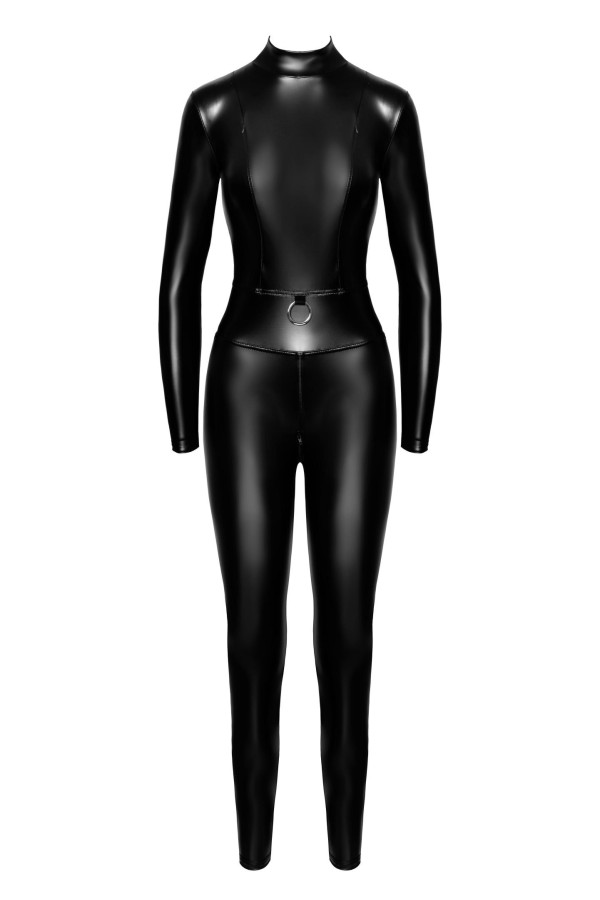 F319 Powerwetlook Catsuit mit Reißverschluss und Ring von Noir Handmade kaufen | Fesselliebe