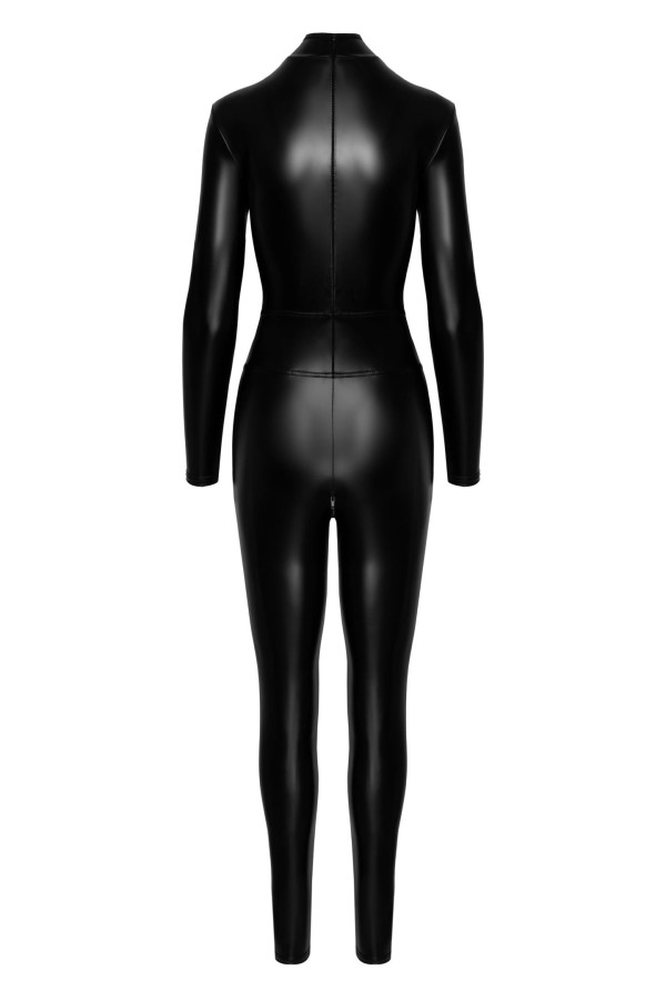 F319 Powerwetlook Catsuit mit Reißverschluss und Ring von Noir Handmade kaufen | Fesselliebe