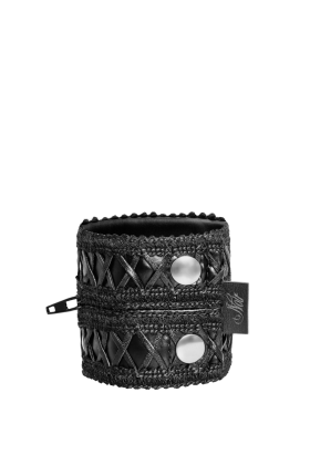 F326 Handgelenk-Geldbörse mit Verstecktem Reißverschluss von Noir Handmade kaufen | Fesselliebe