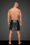 Ecoleather Gladiator Rock mit Pvc Zierfalten H053 von Noir Handmade Decadence Collection kaufen - Fesselliebe