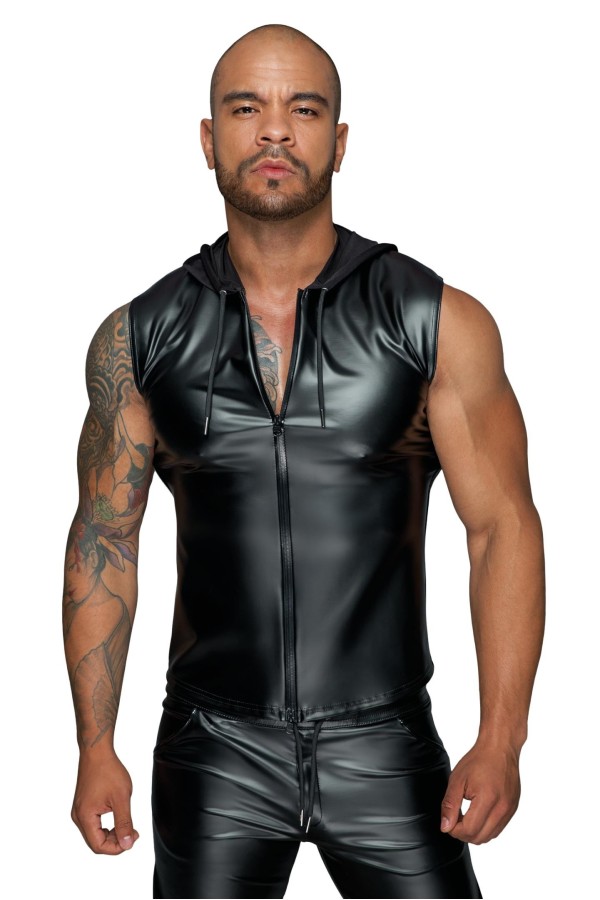 Kapuzenshirt mit Zwei-Wege Zipper H062 von Noir Handmade Missbehaved Collection kaufen | Fesselliebe
