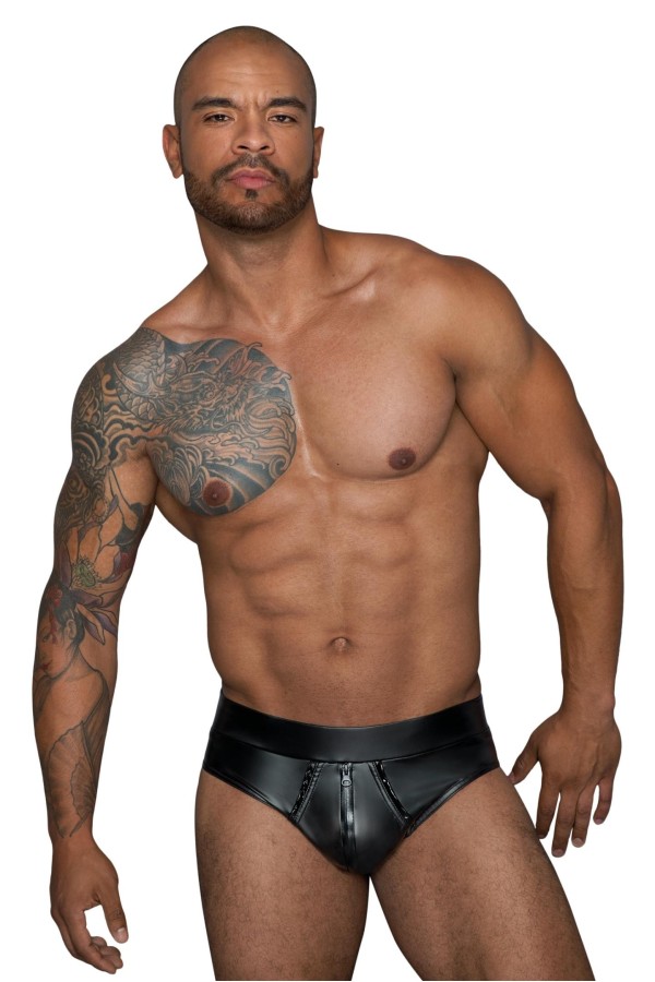 Shorts mit Durchgehendem Reißverschluss H065 von Noir Handmade Missbehaved Collection kaufen | Fesselliebe