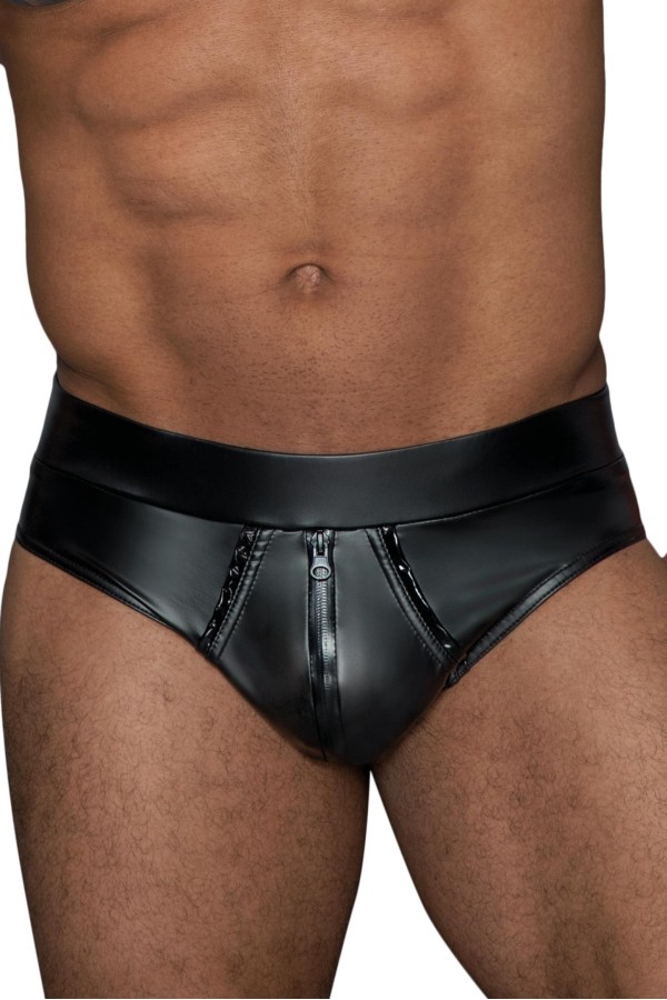 Shorts mit Durchgehendem Reißverschluss H065 von Noir Handmade Missbehaved Collection kaufen | Fesselliebe